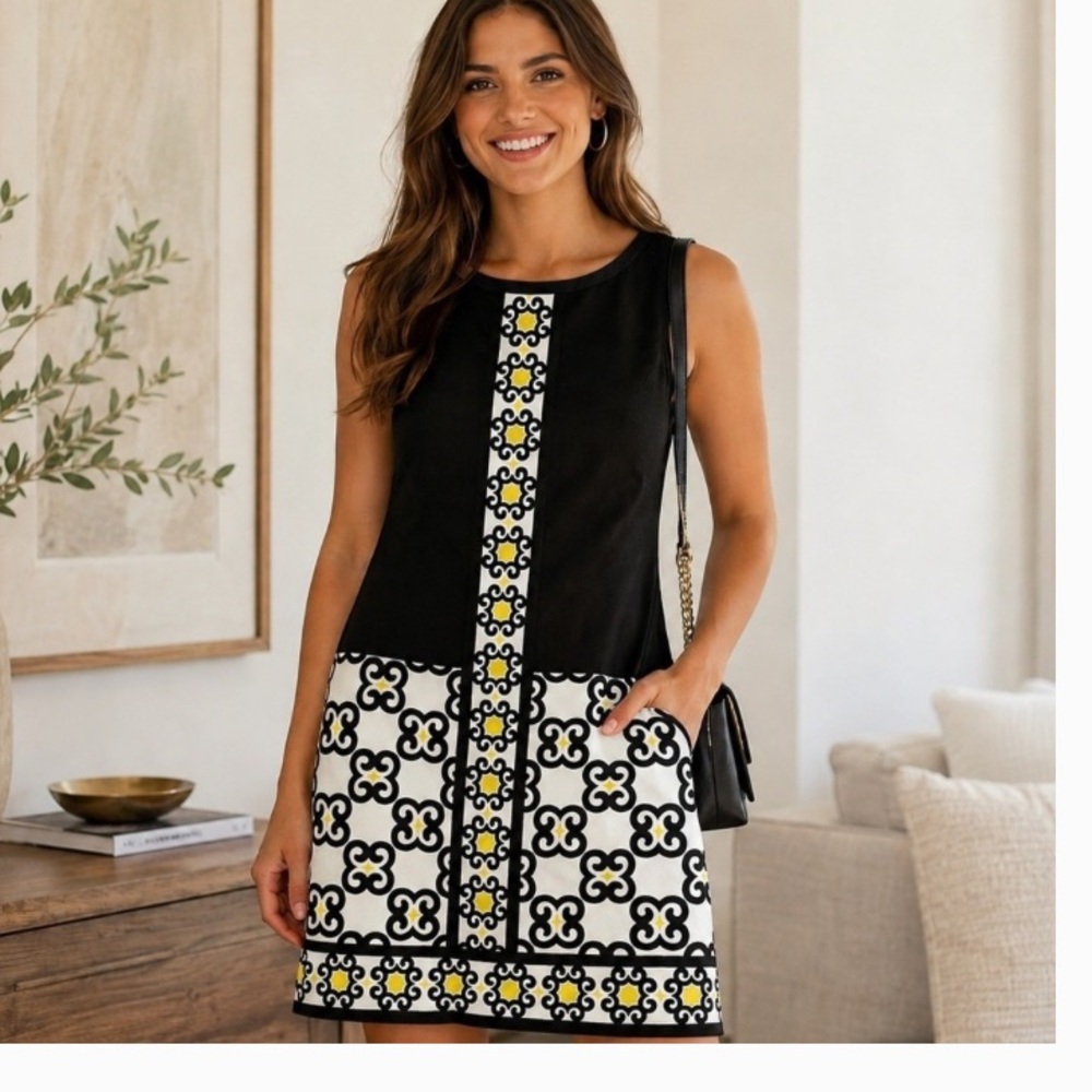 Maggy London sleeveless sheath dress